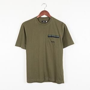 Rapha Cycling Logo Pocket T-Shirt in Olive Green Size Medium